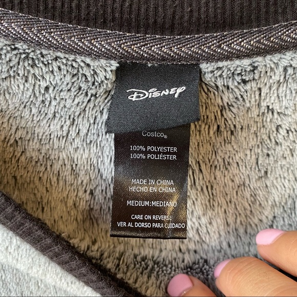 Disney Mickey Mouse Fleece Pajama Pullover Top Sleepwear Women's Size Medium - Picture 4 of 7